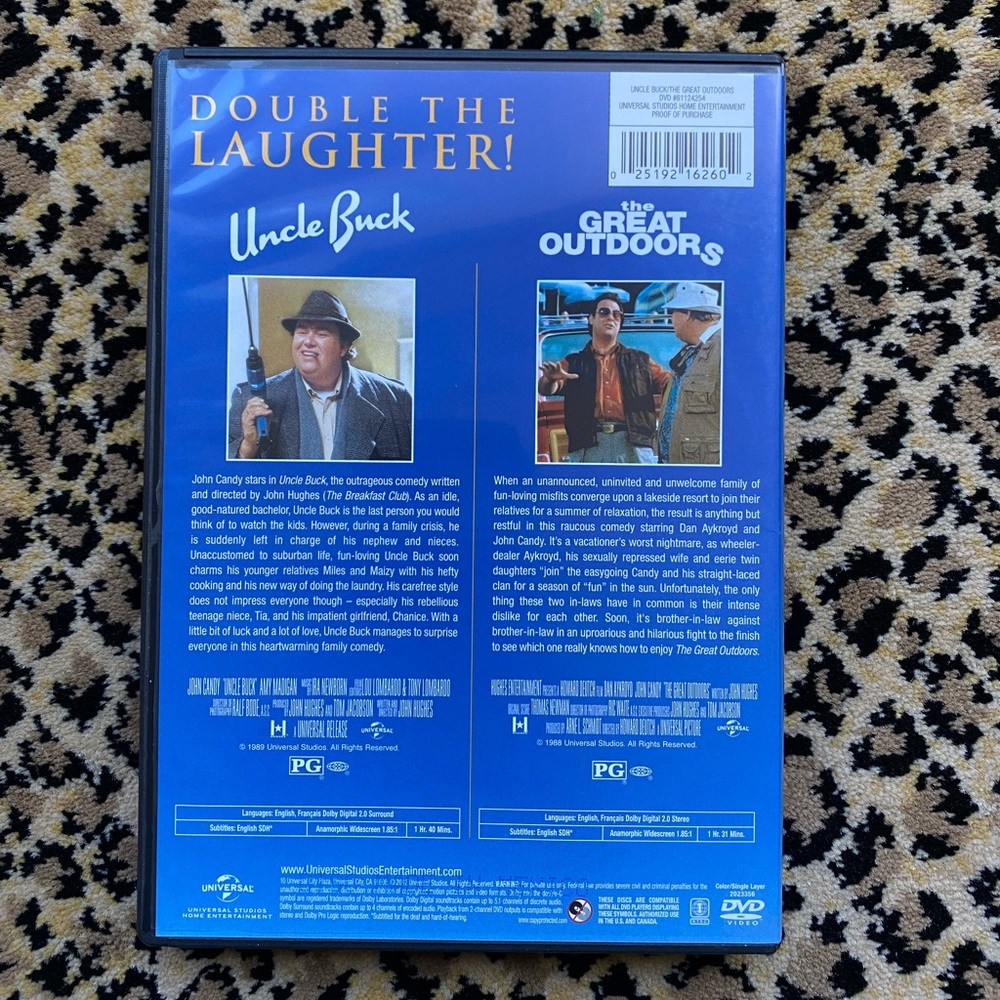 Happy Gilmore, Billy Madison, Uncle Buck and The Great Outdoors DVD Bundle - Picture 5 of 5